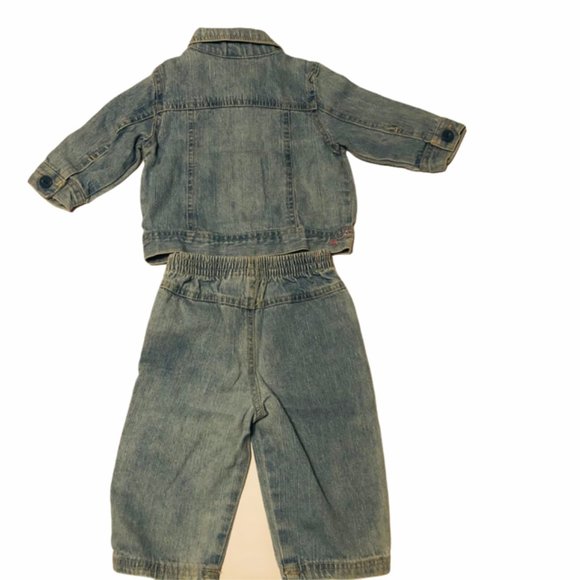 Vintage Disney Jacket and Pants Denim, 100% Cotton Aristocats Infant 3-6 Months - Picture 4 of 13